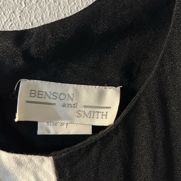 COPY - Black and White Striped Mini Dress - Picture 3 of 4